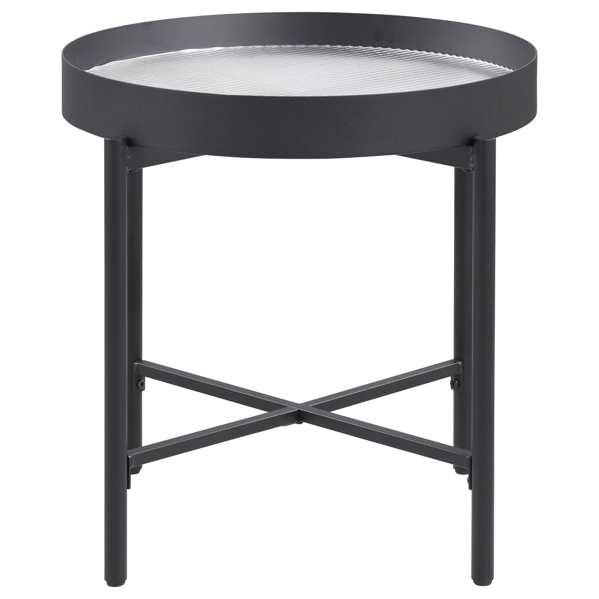 Rafael - 2 Piece Coffee Table Set With Sliding Storage - Tan / Black