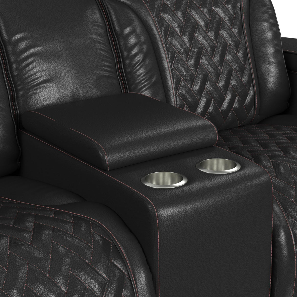 Prime Time - P3 Loveseat With LED, Wireless Charger Pocket, And Console
