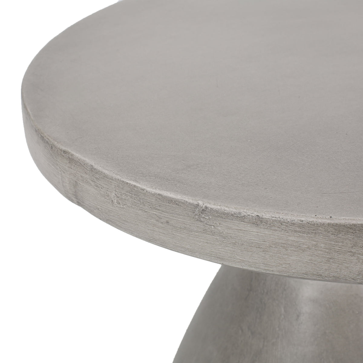 Outdoor Lightweight, Concrete Side Table - Light Gray