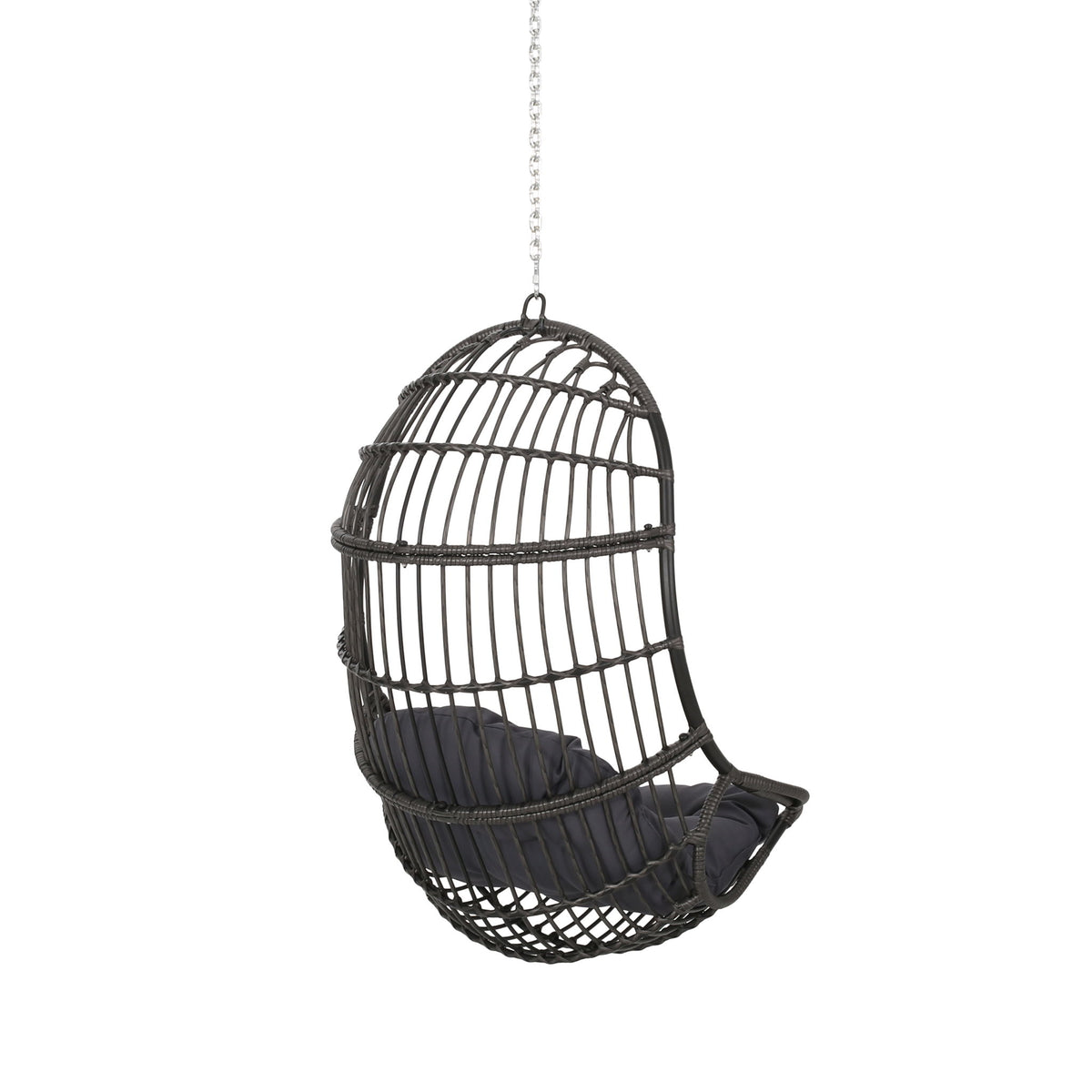 Richards - Outdoor / Indoor Wicker Hanging Chair - Gray