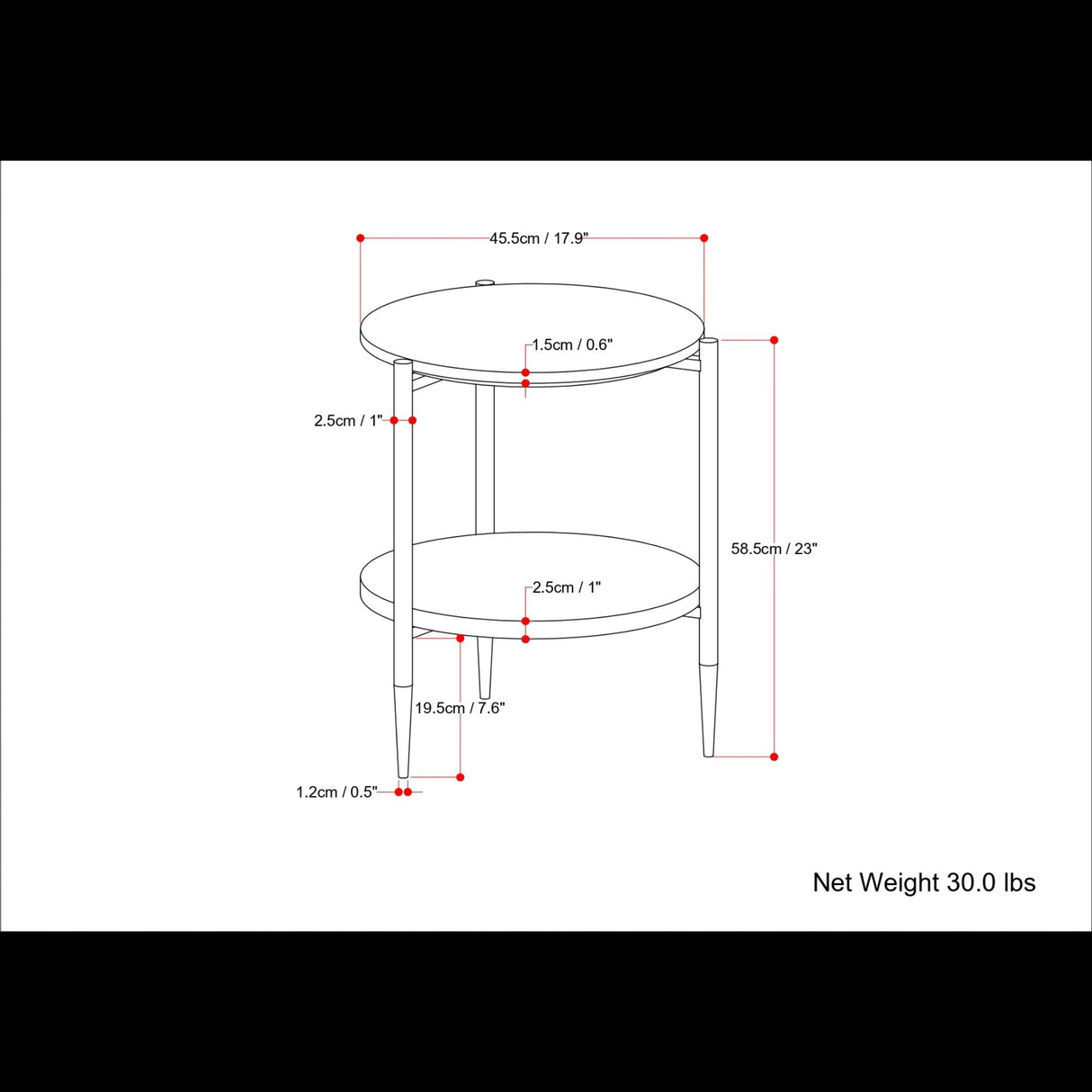Wagner - Round Marble & Wood Table