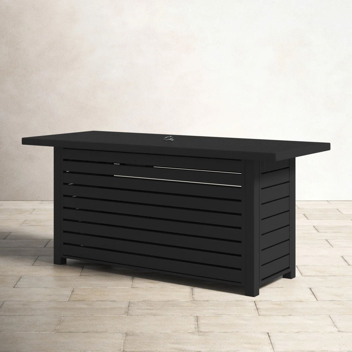 Propane Gas Outdoor Fire Pit Table with Lid Steel 50000 BTU 20x25in