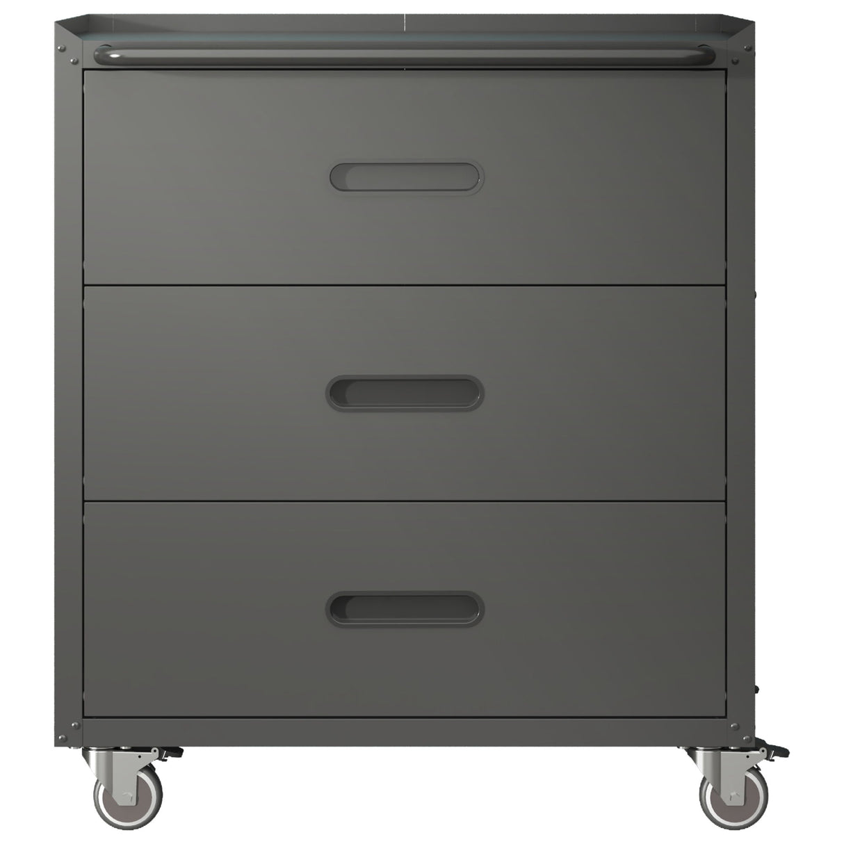 Heavy Duty Metal Storage Cabinet With Wheels 3 Drawer Tool Cabinet For Garage, Office, And Home Organizer Solutions