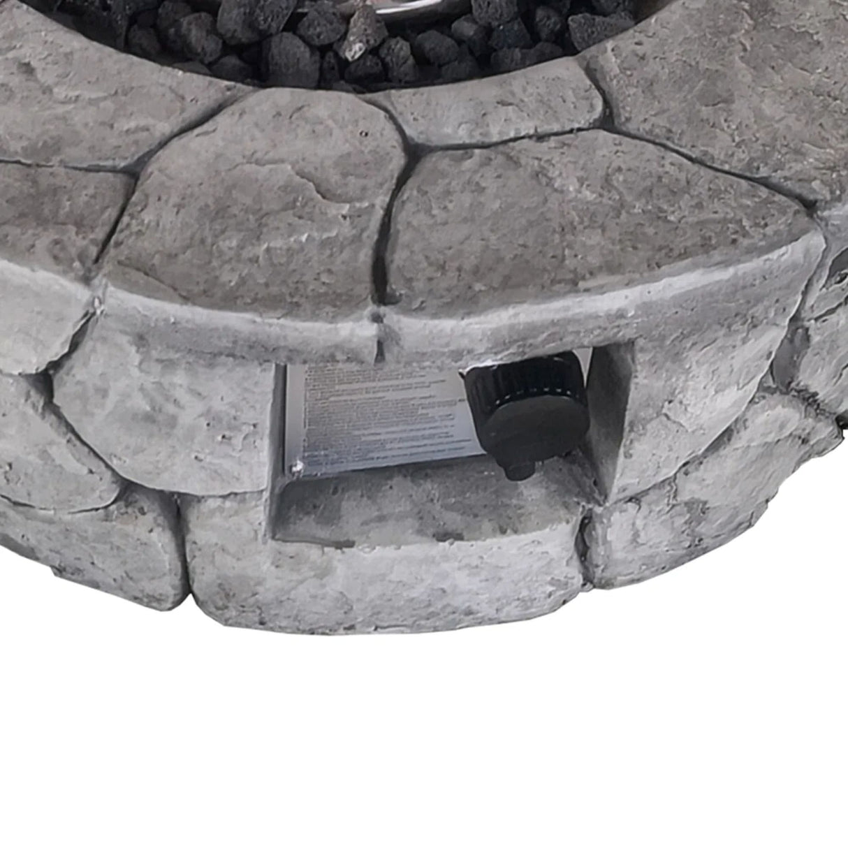 Outdoor Fire Pit Garden Heater Concrete Propane Gas Burning