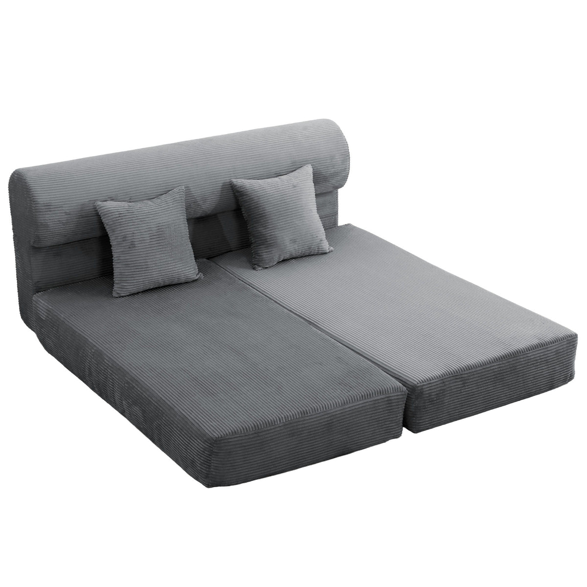 Convertible Sofa Bed, 2 Seater Fold Out Floor Couch