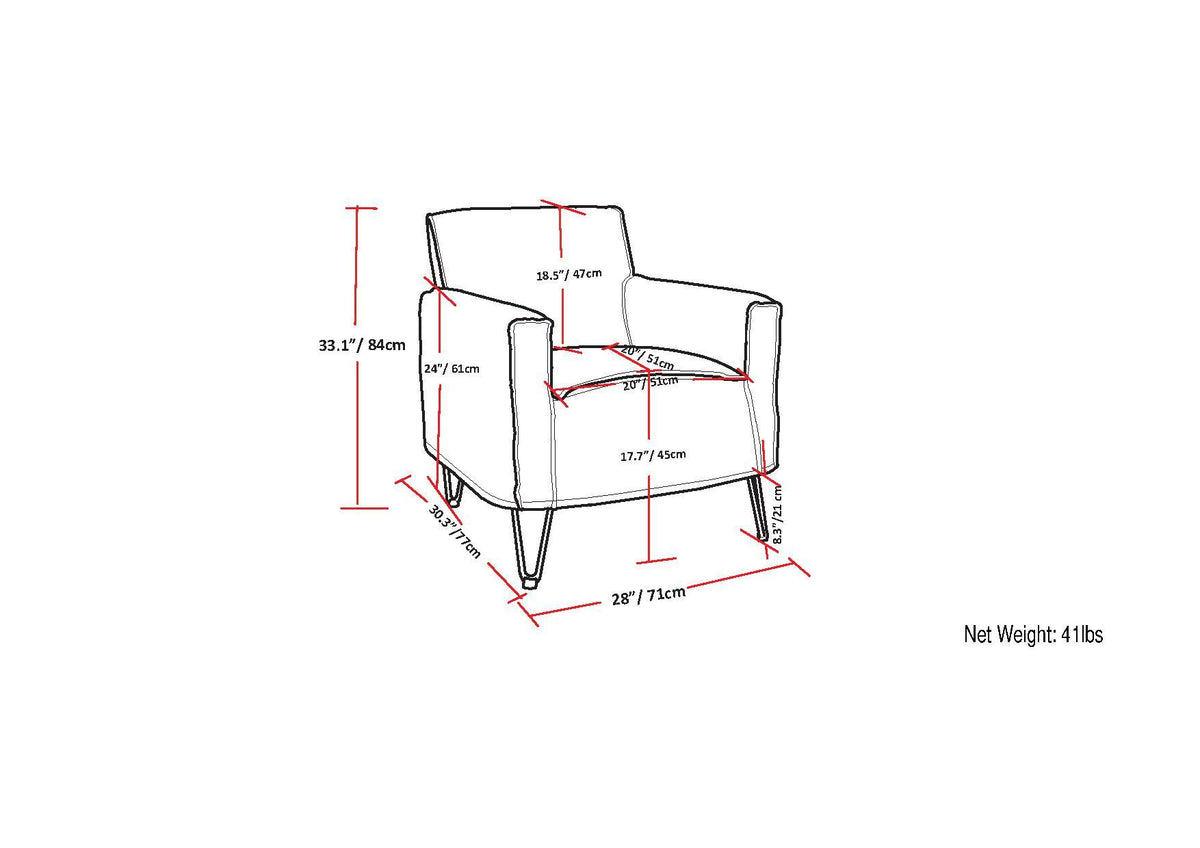 Warren - Accent Chair With Hairpin Legs