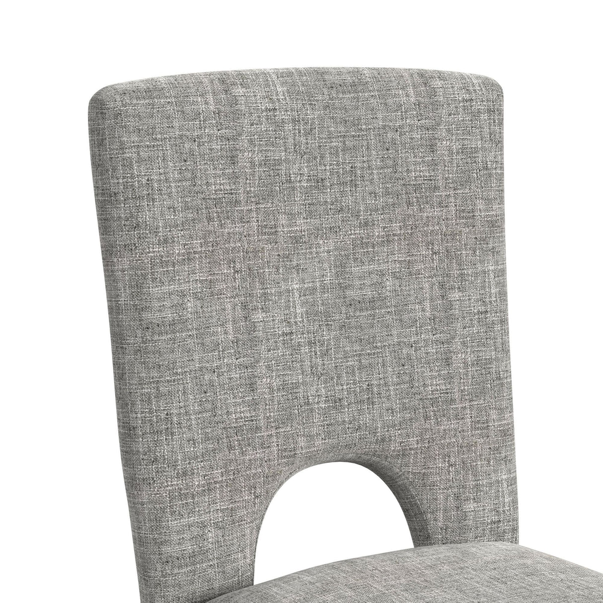 Oregon - Fabric Counter Side Chair (Set of 2) - Gray / Black