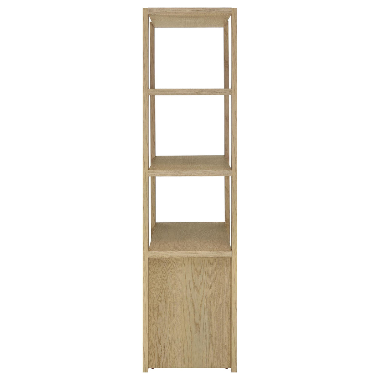 Susac - 3 Shelf Media Tower With Tall Pier Cabinet - Light Oak