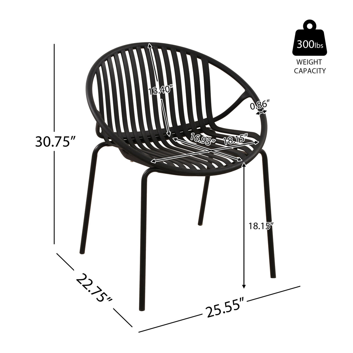 7 Piece Dining Set With Stackable Chairs