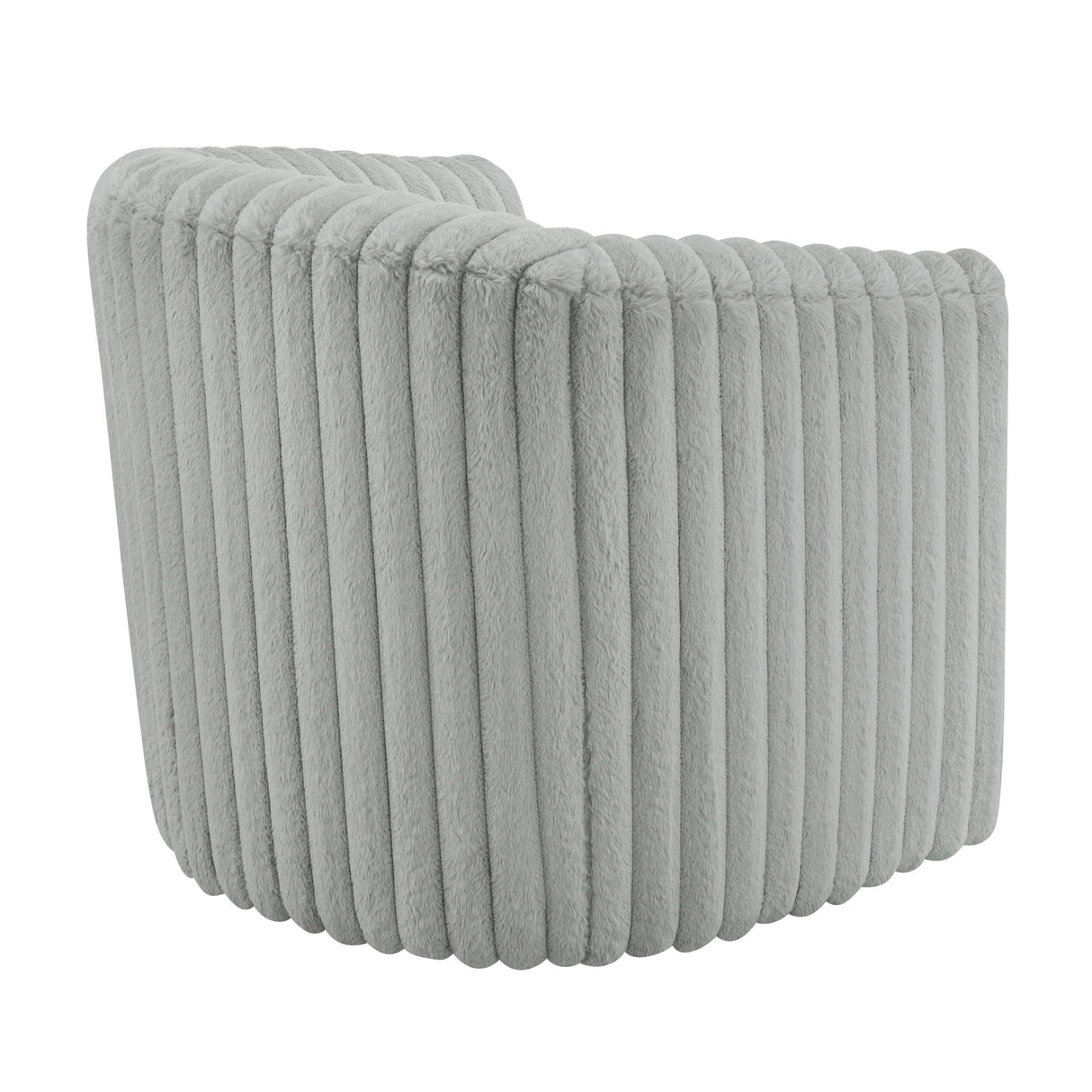 Alexa - Barrel Swivel Chair - Gray