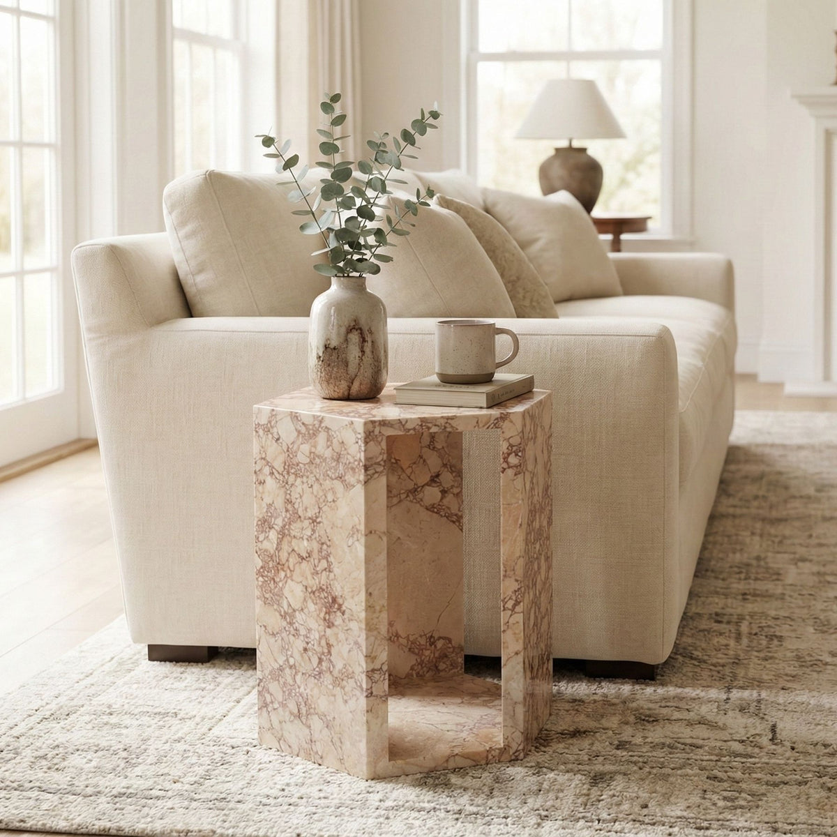 Modern Minimalist Hexagon Side Table