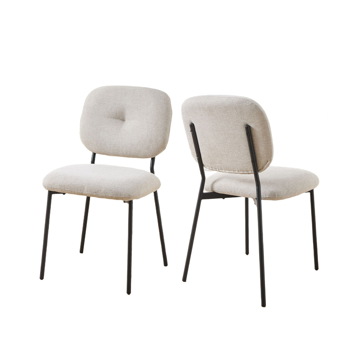 Modern 4 Person Dining Set With Bamboo & Table And Turquoise & Chairs Metal Legs, Space Saving Design - White