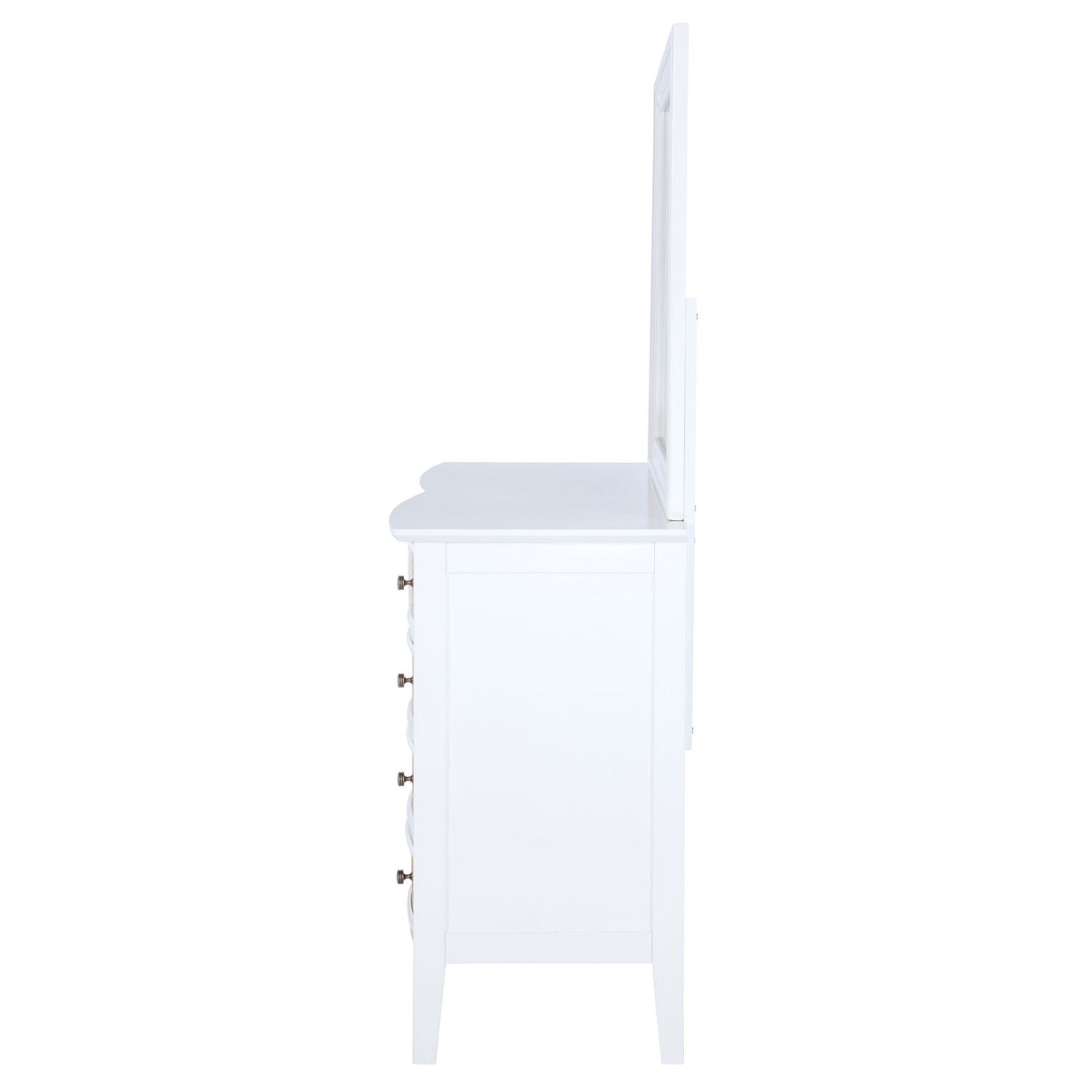 Talia - 10 Drawer Dresser And Mirror Set - White
