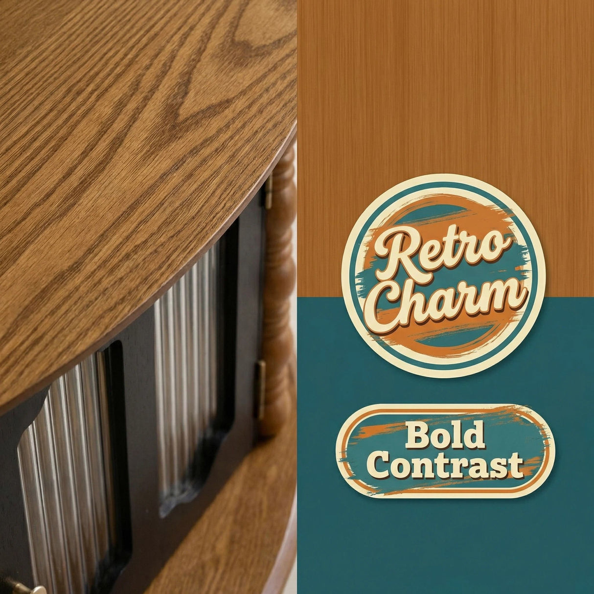 Round 3 Door Storage Coffee Table For Living Room