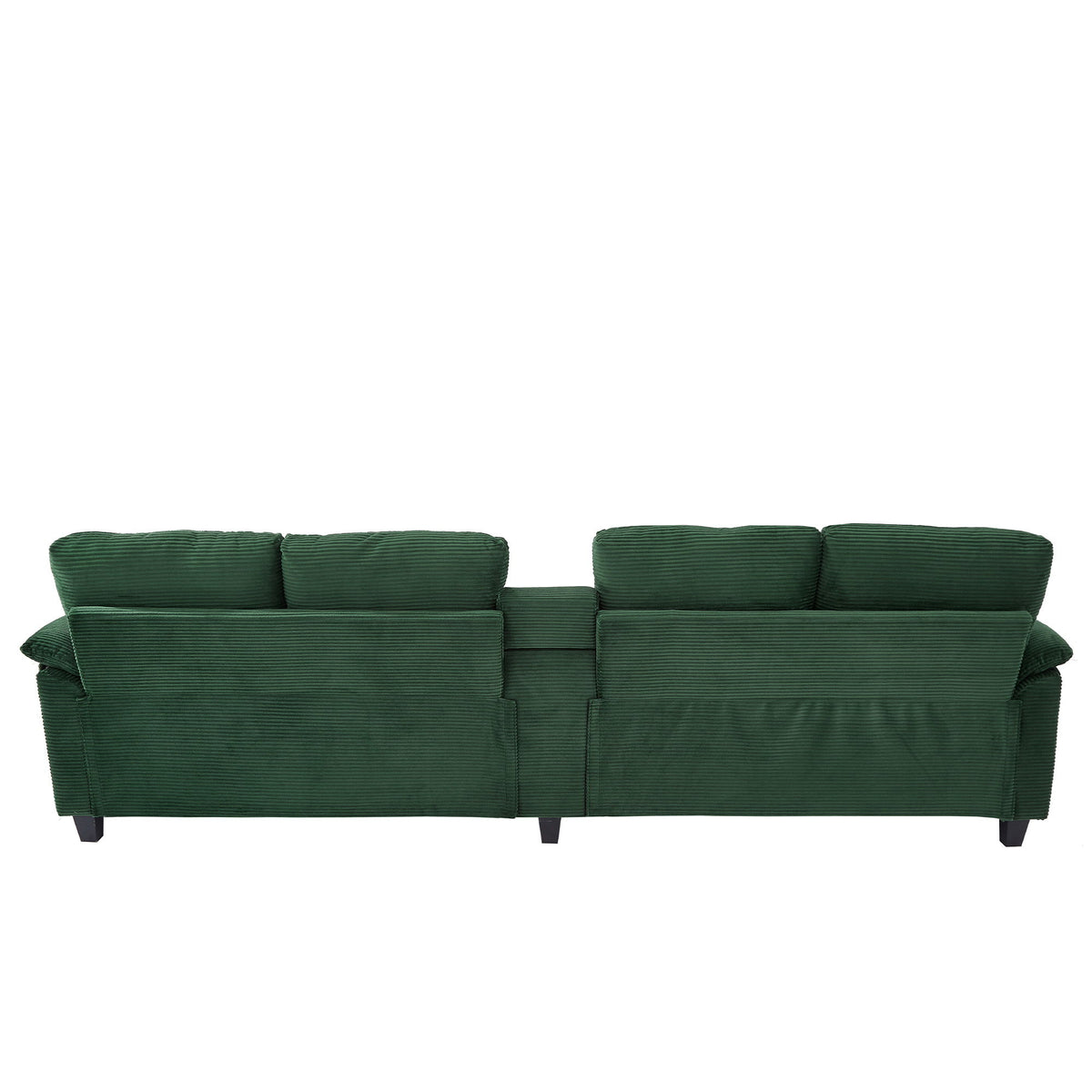 Modern U-Shaped Sectional Sofa With Storage Ottomans