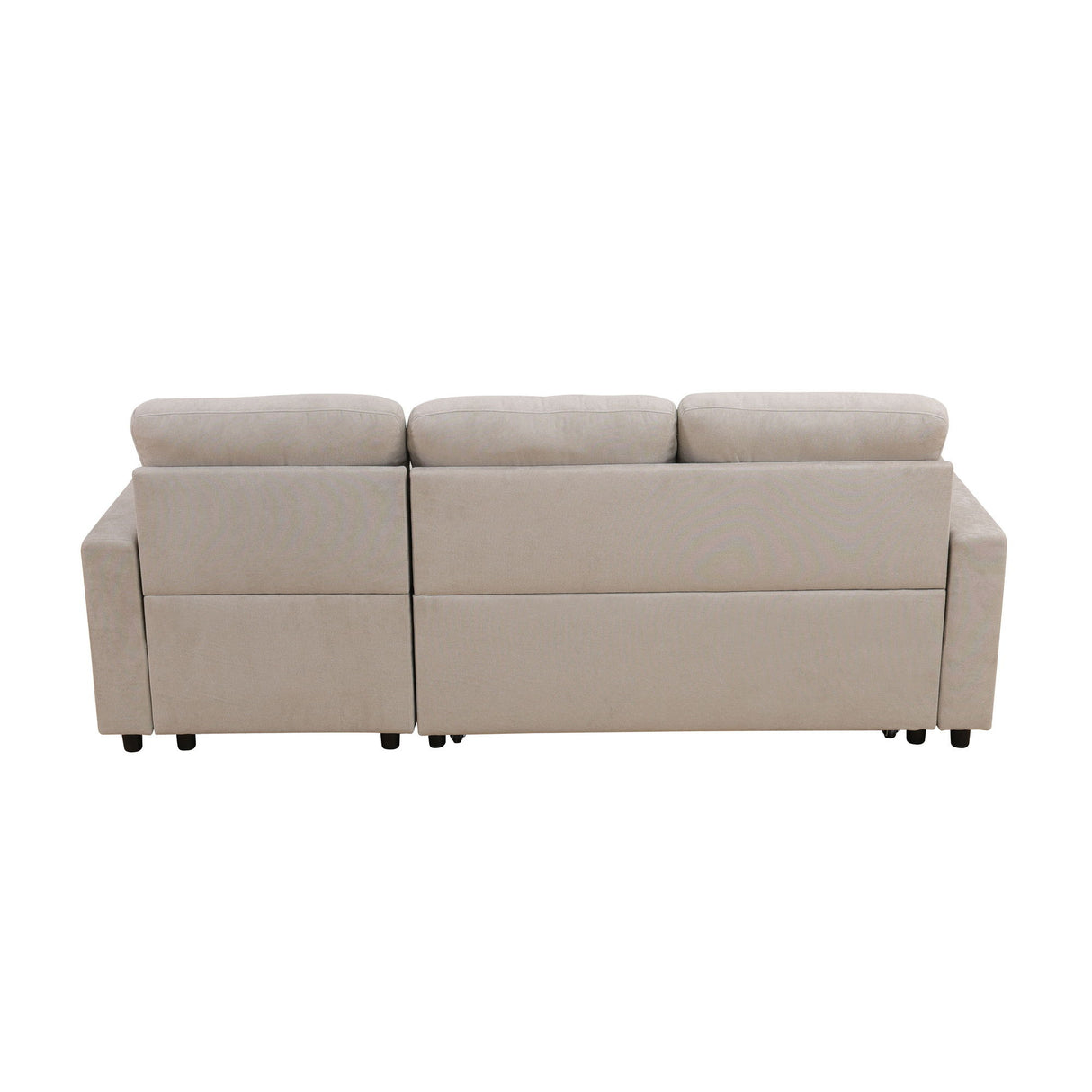 L - Shaped Convertible Sofa Bed With Storage Chaise