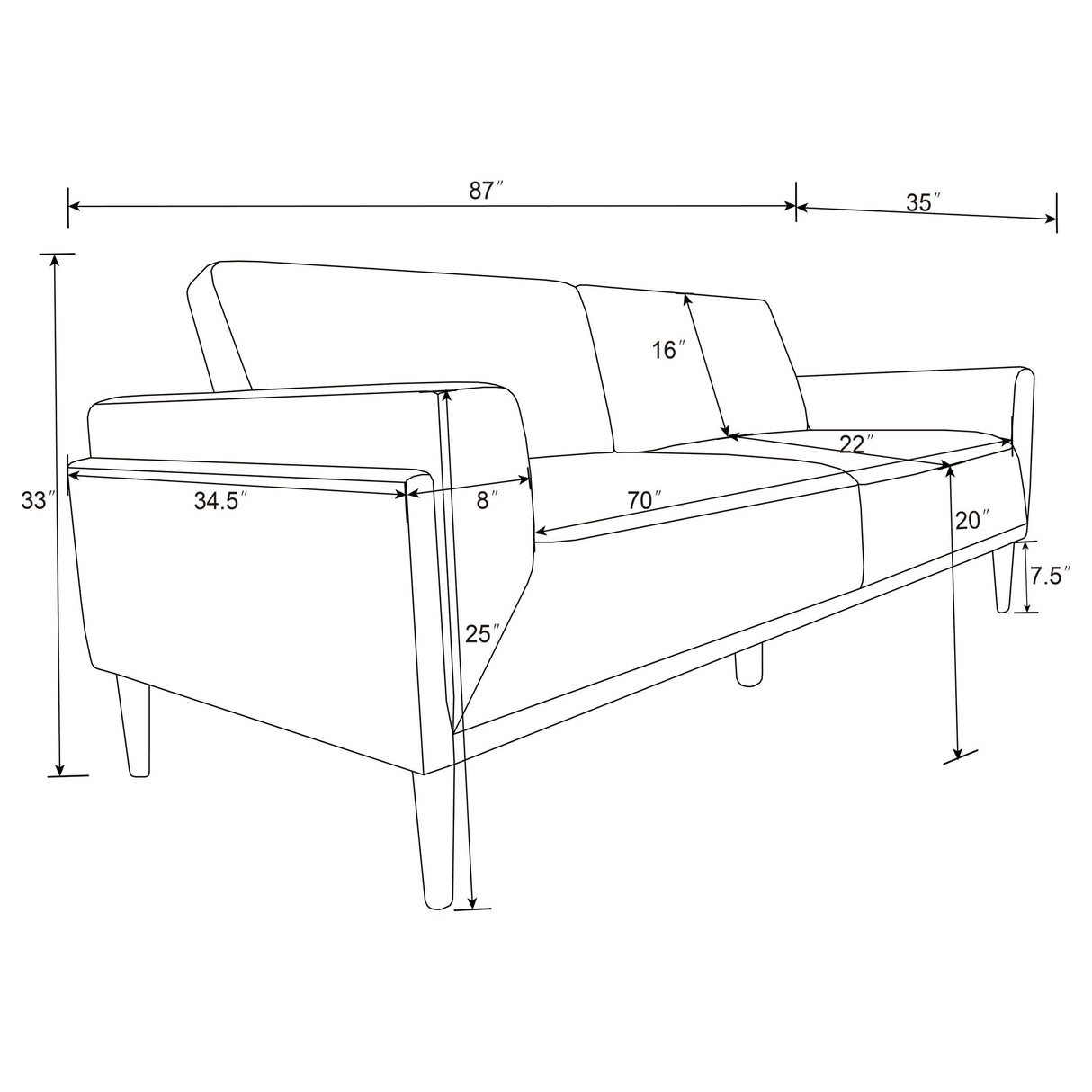 Andrena - Track Arms Sofa