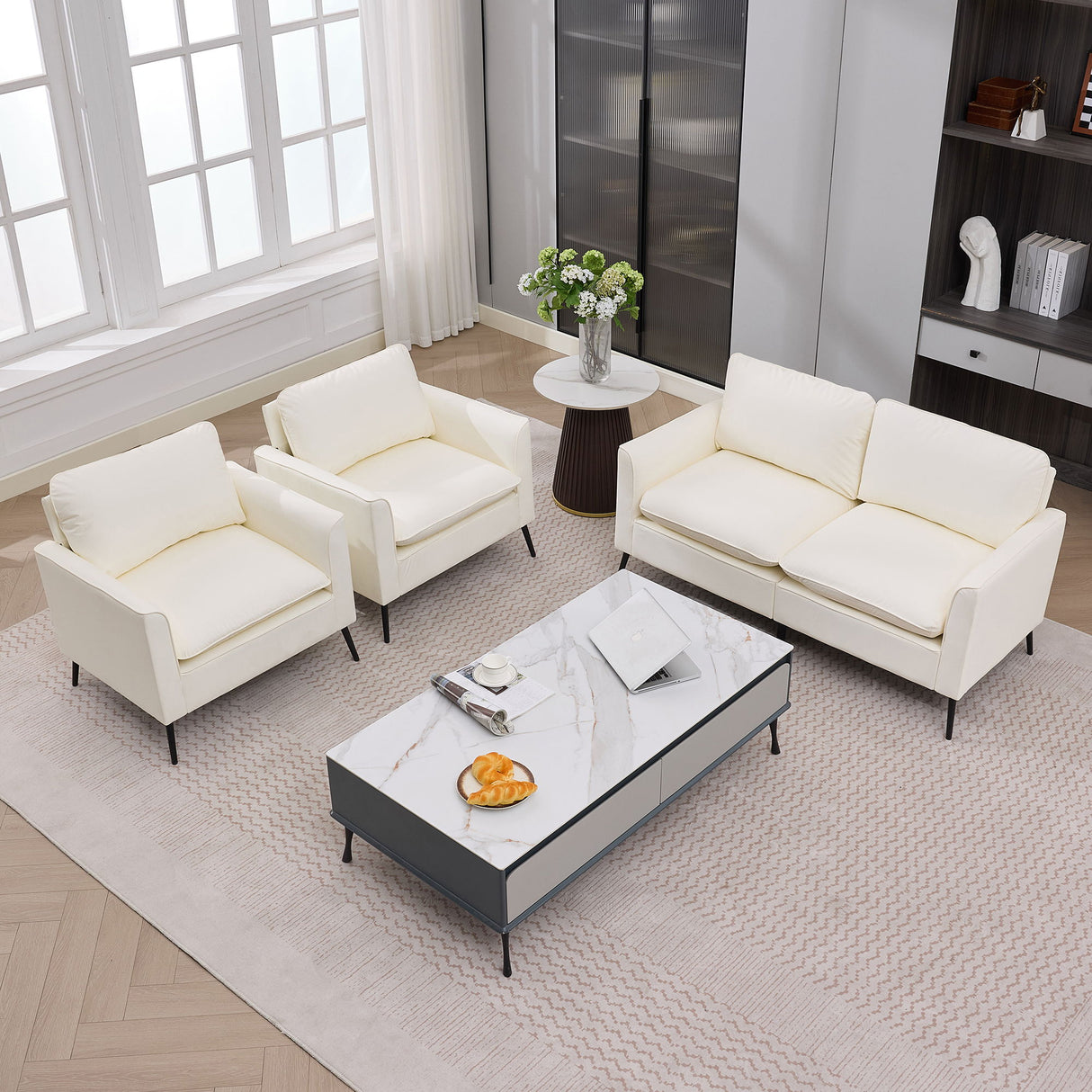 Upholstered Sofa Loveseat For Living Room