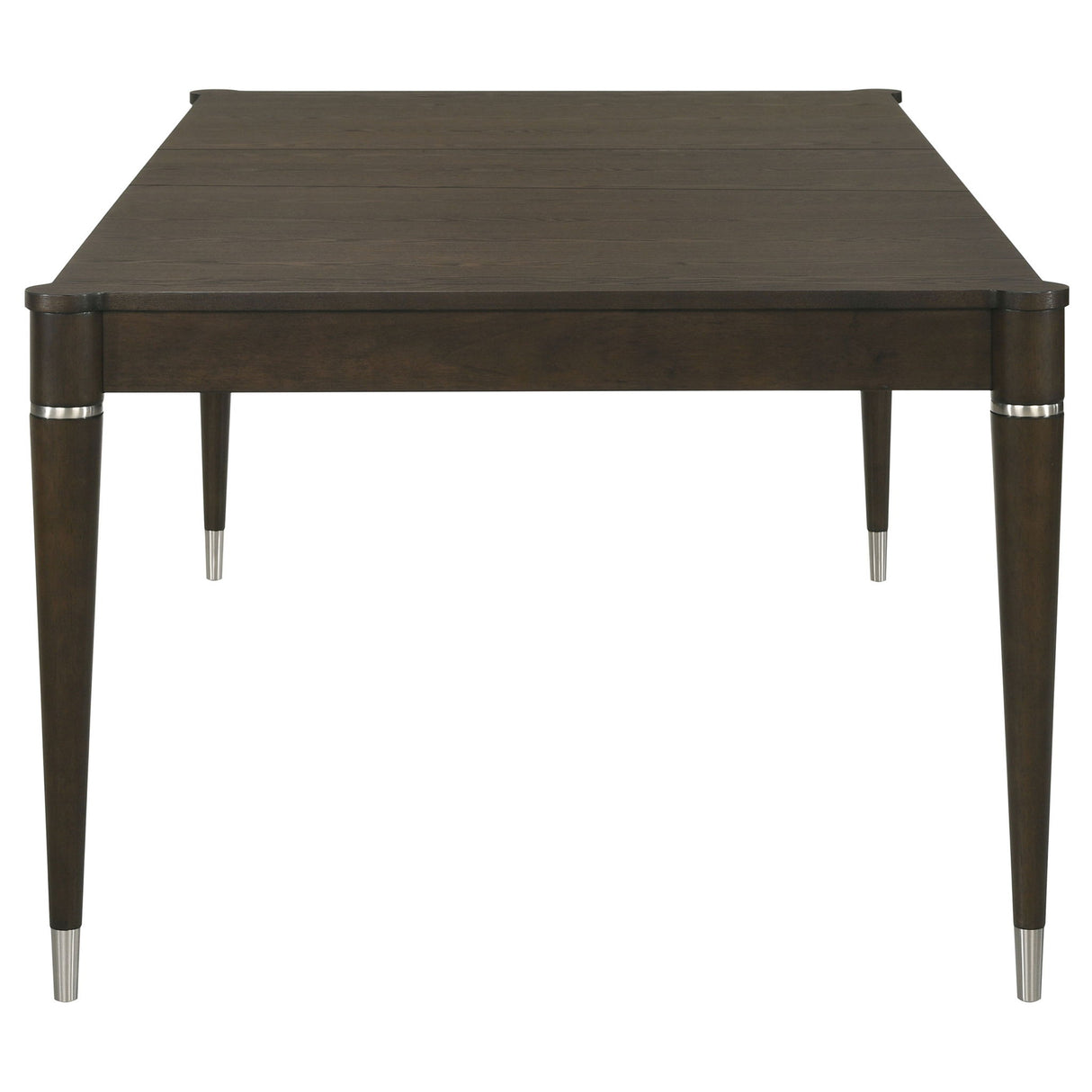 Blakely - Leaf Dining Table With Tapered Legs Accents - Ash Brown