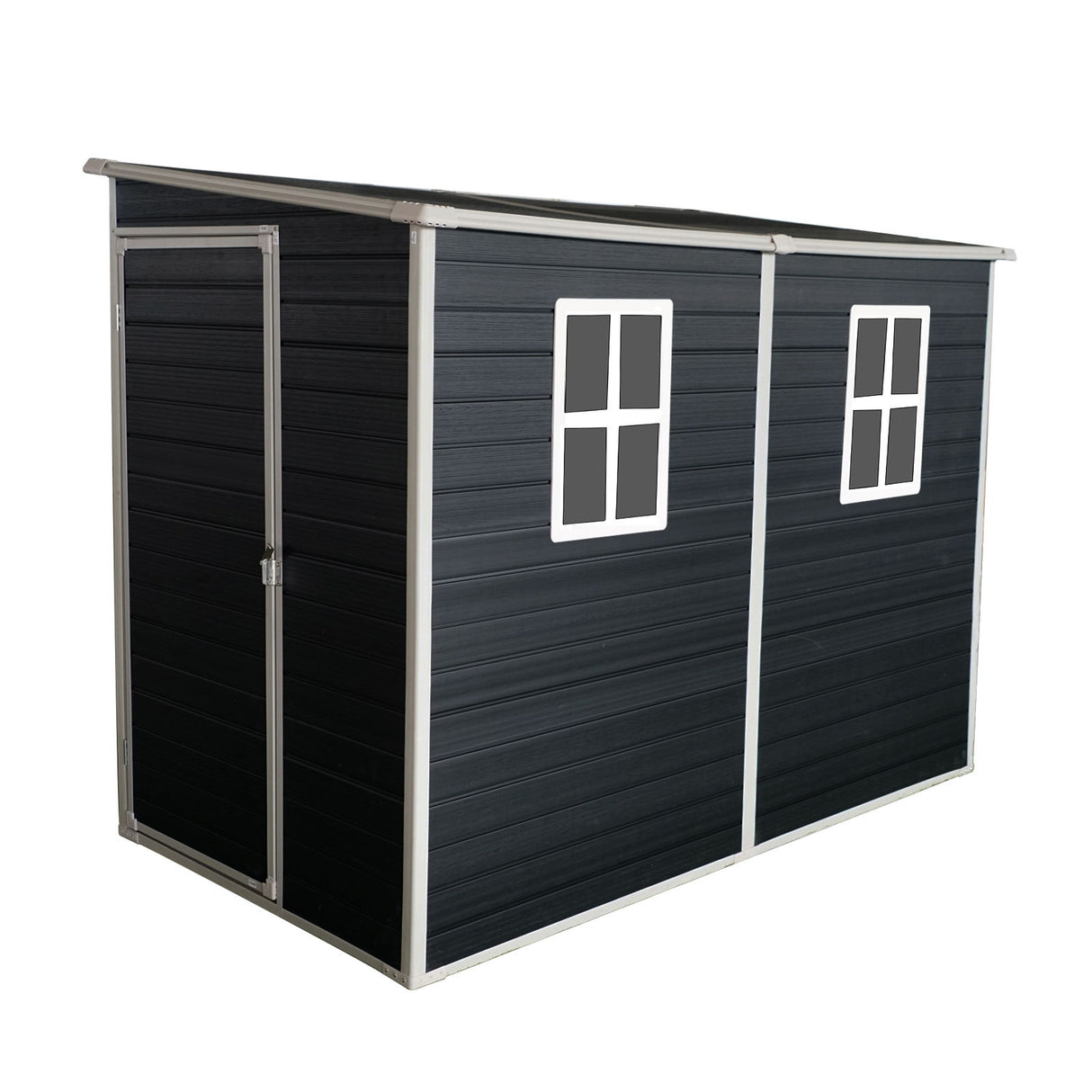 Outdoor Storage Shed Garden Building Waterproof Resin 8x4ft Structure