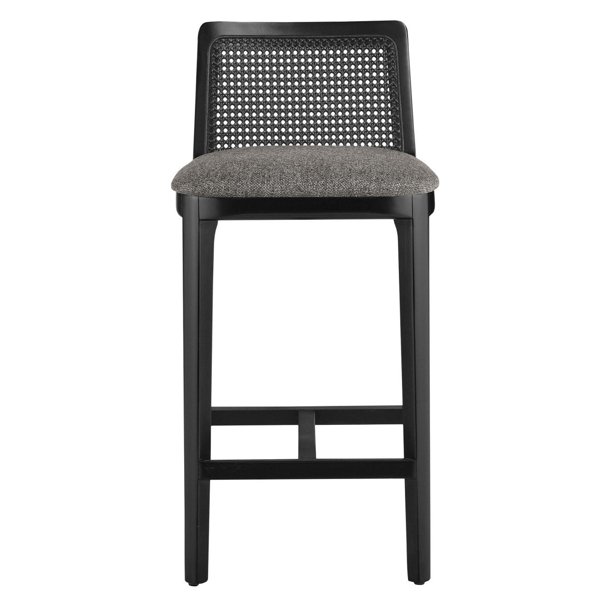Cane Rattan Back Wood Counter Stool - Stools available at Alpine Outlets in Denver