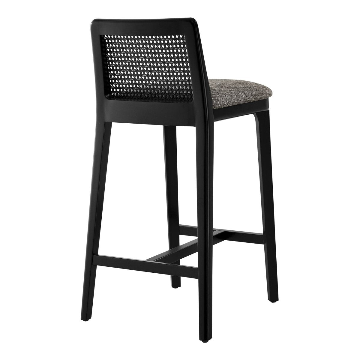 Cane Rattan Back Wood Counter Stool - Stools available at Alpine Outlets in Denver