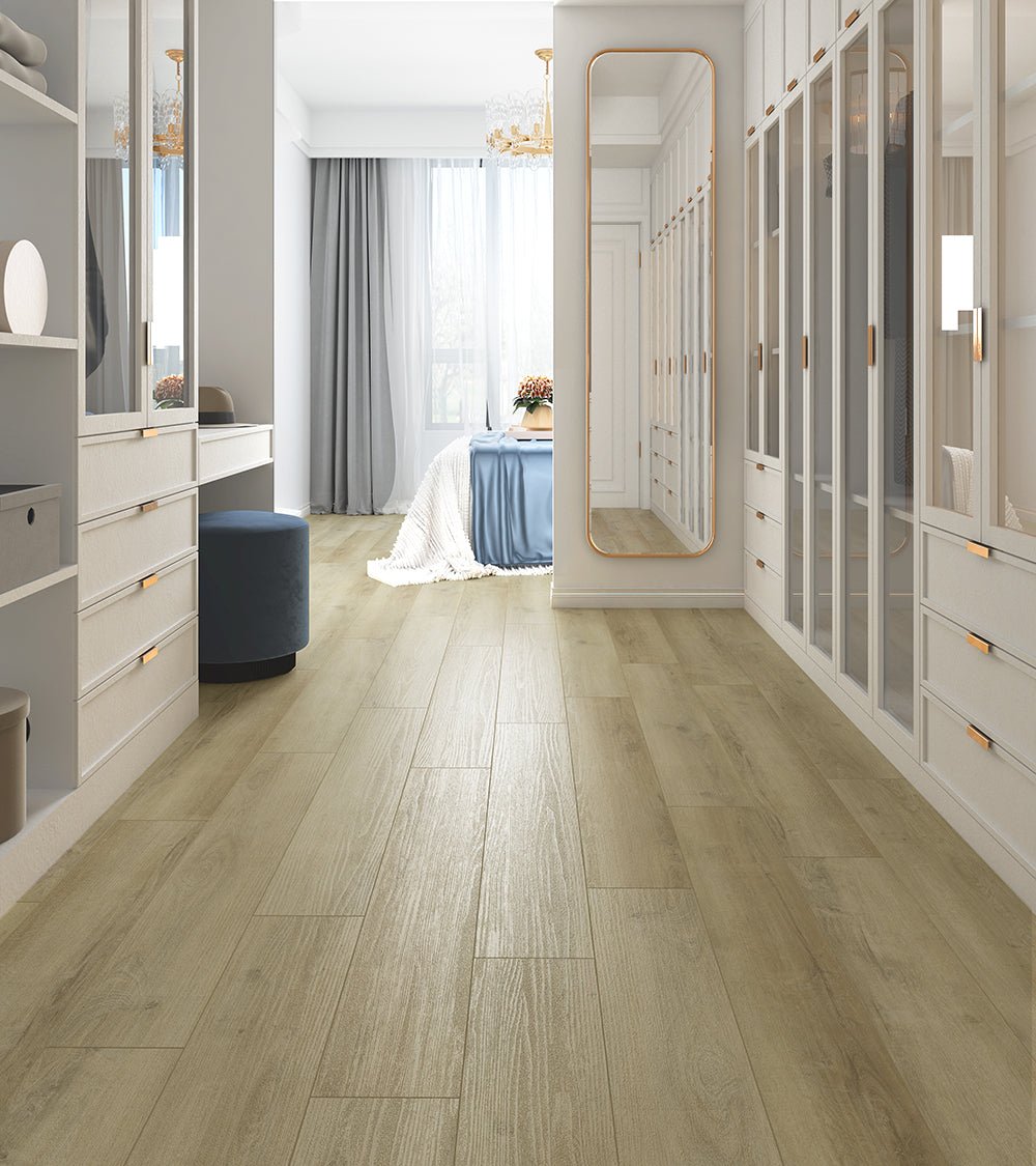 Casabella FirmFit Stateside Downtown Belmont Oak 7.6" SPC Vinyl Plank Flooring - Vinyl Flooring available at Alpine Outlets in Denver