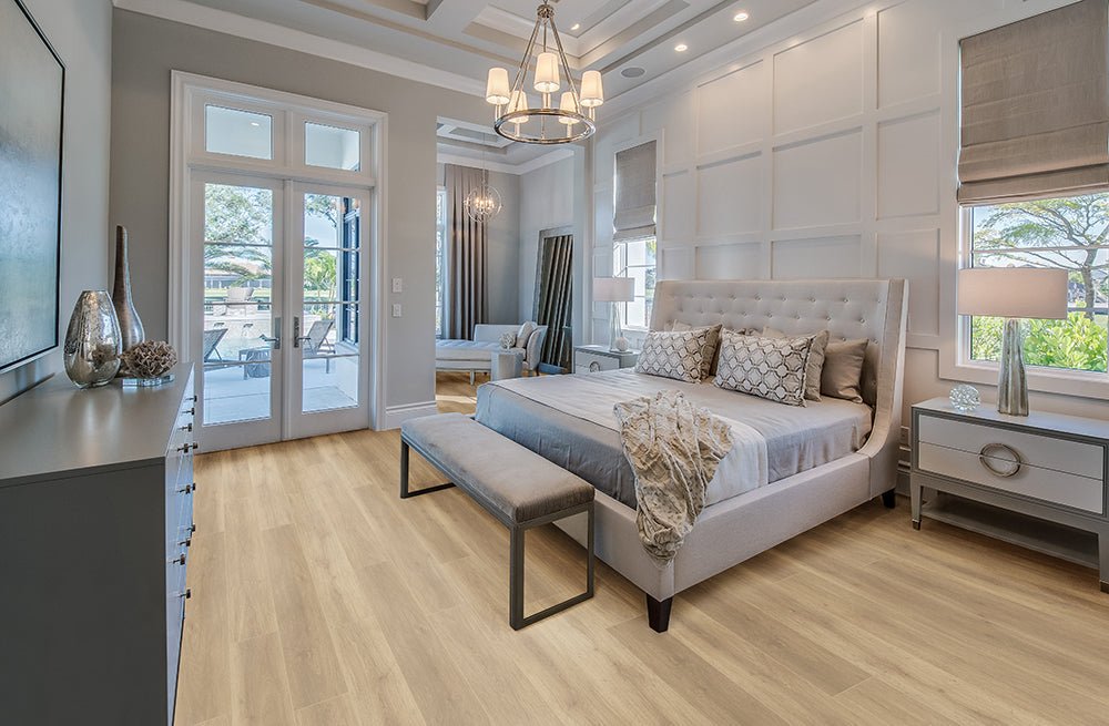 Casabella FirmFit Stateside InTown Cappuccino 9" 1/4" SPC Vinyl Plank Flooring - Vinyl Flooring available at Alpine Outlets in Denver