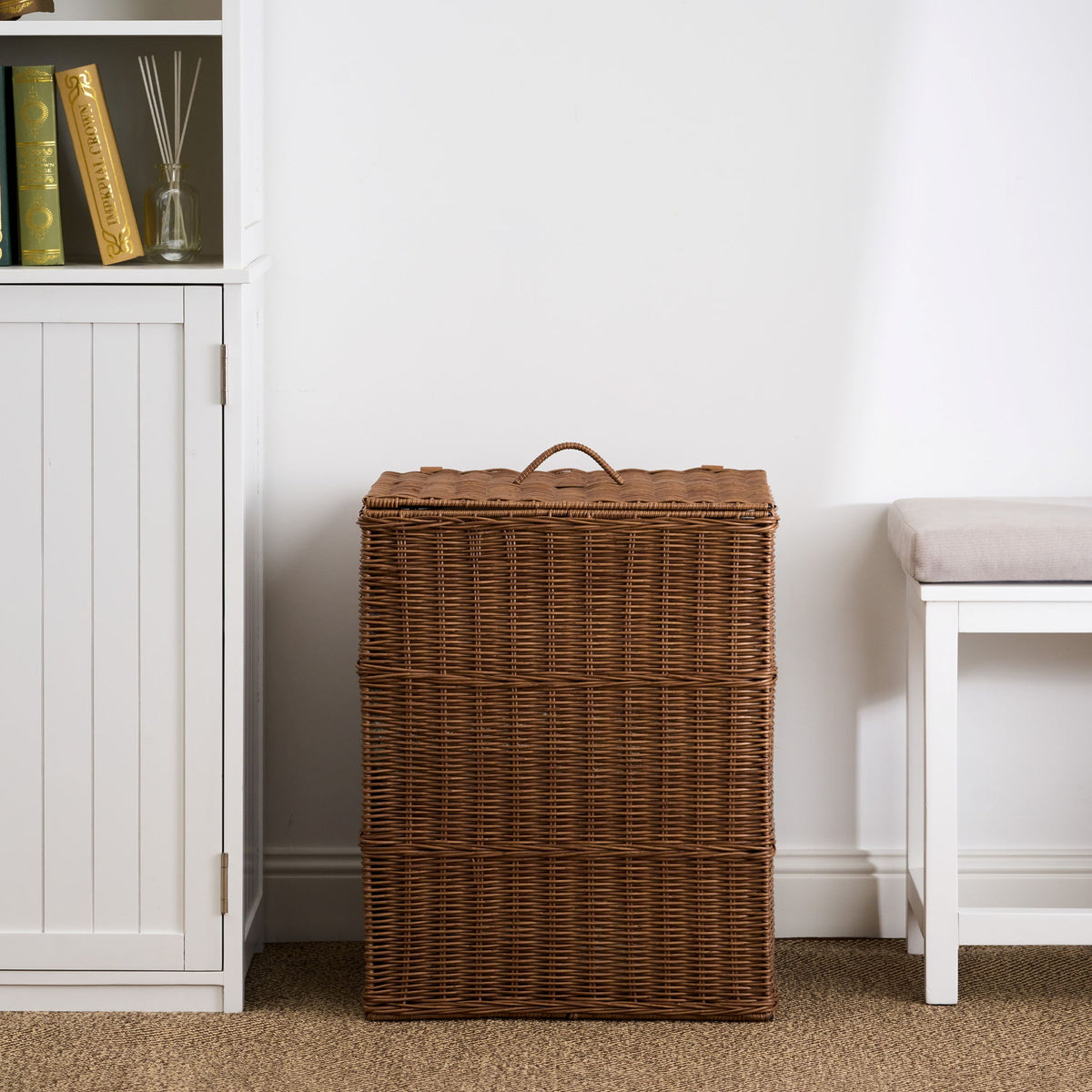 Rectangular Laundry Hamper - Chocolate