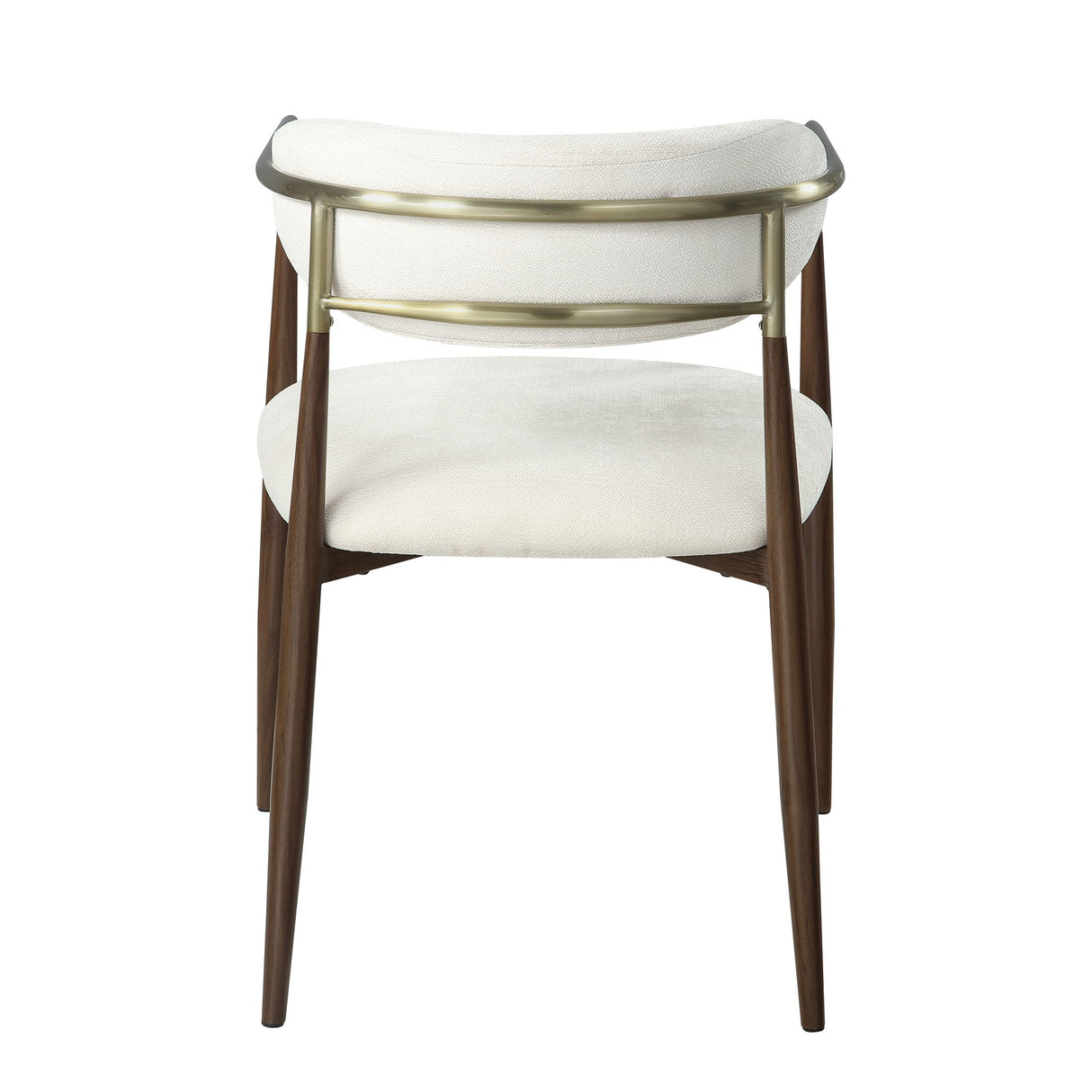 Clayten - Arm Chair (Set of 2) - Brown Oak / Off White