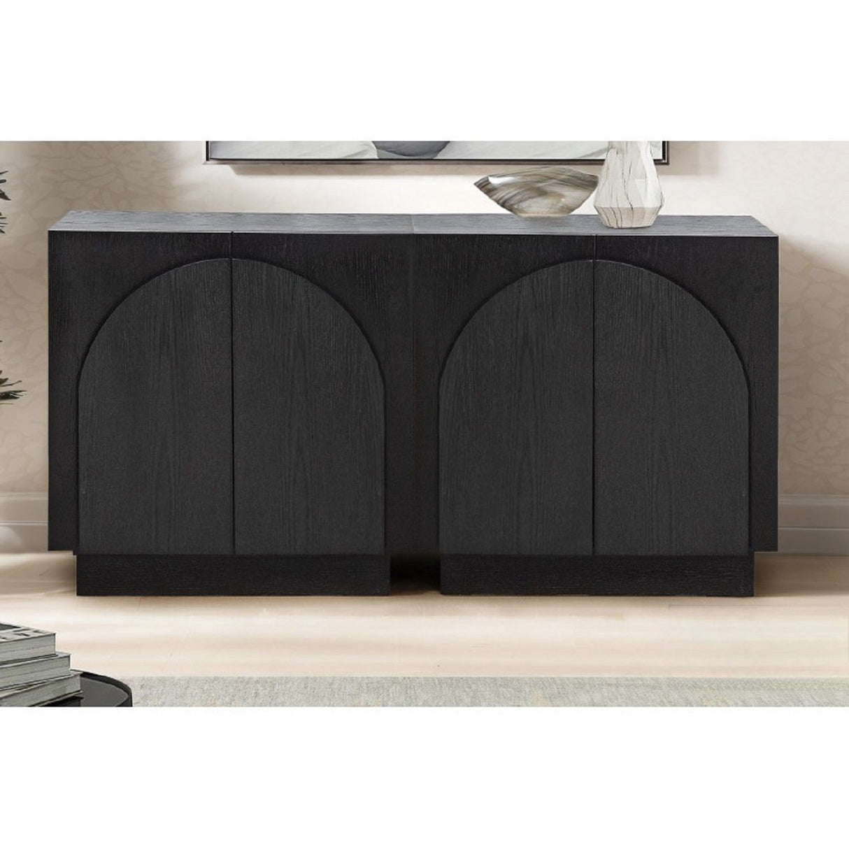 Modern Sideboard Buffet With Arched Cabinet Doors