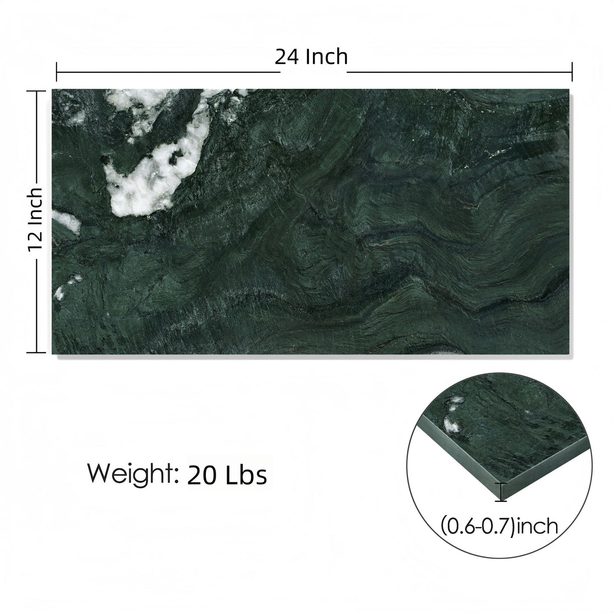 Natural Marble Polished Tile For Wall And Floor (Set of 4)