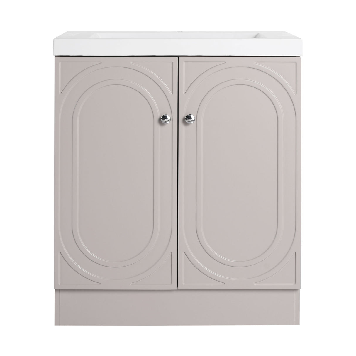 Contemporary Freestanding Bathroom Vanity With Resin Sink & Soft-Close Cabinet Doors
