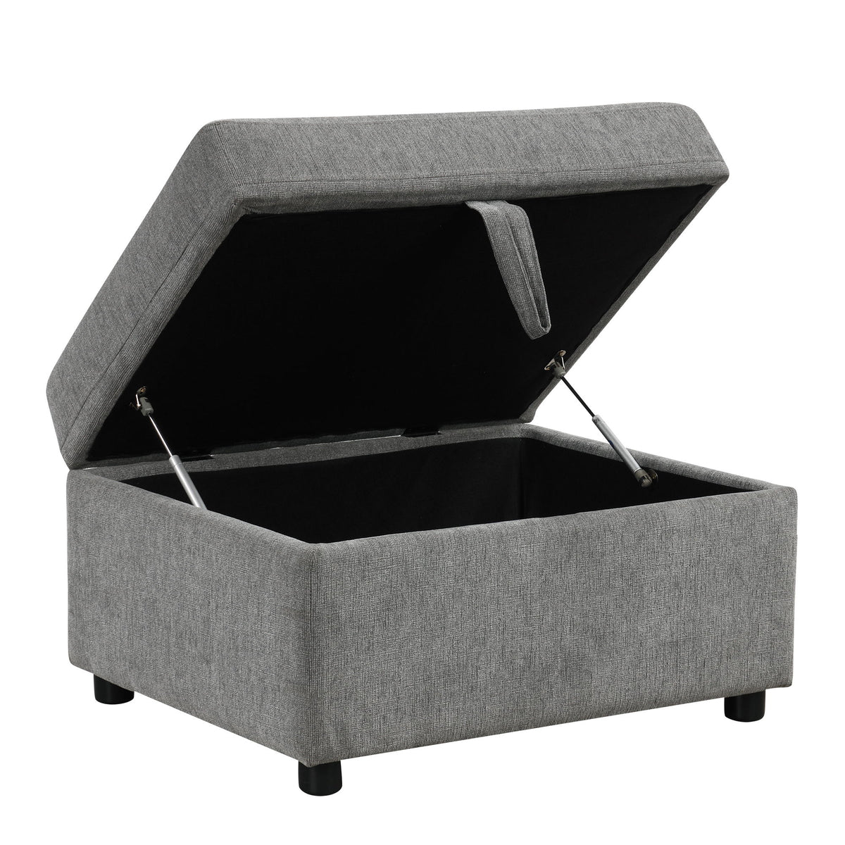 Sectional Sofa Convertible Pull-Out Bed With Storage Ottoman & USB Ports