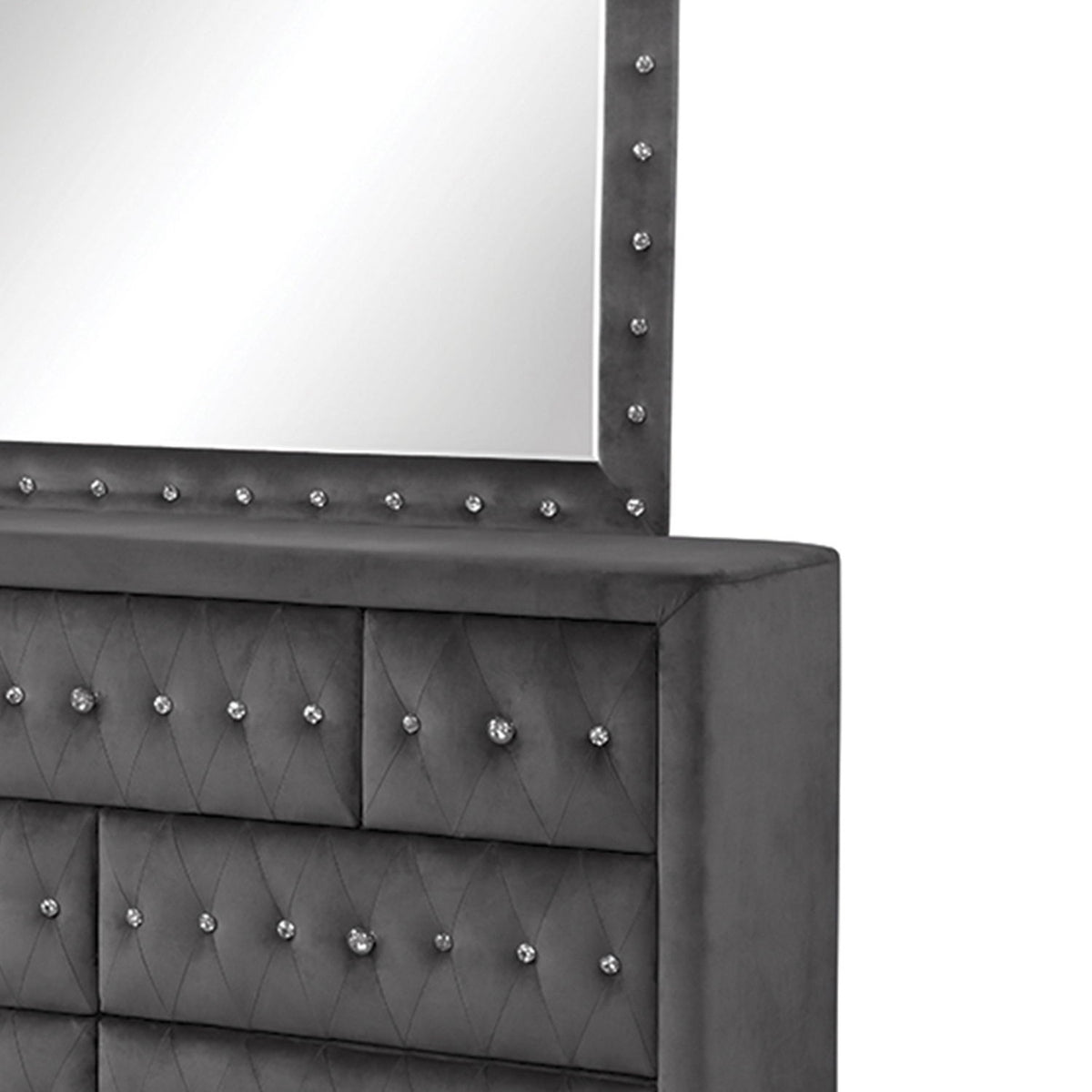 Sophia - Tufted Upholstery Mirror