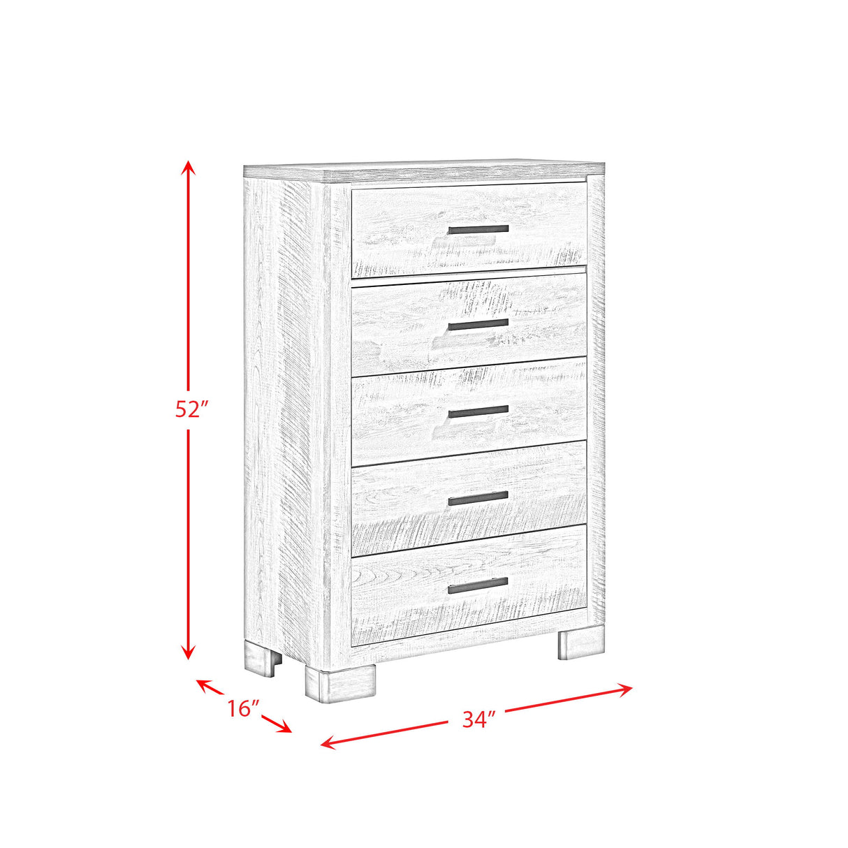 Millers Cove - Chest (Sturdy) - Two-Tone Gray
