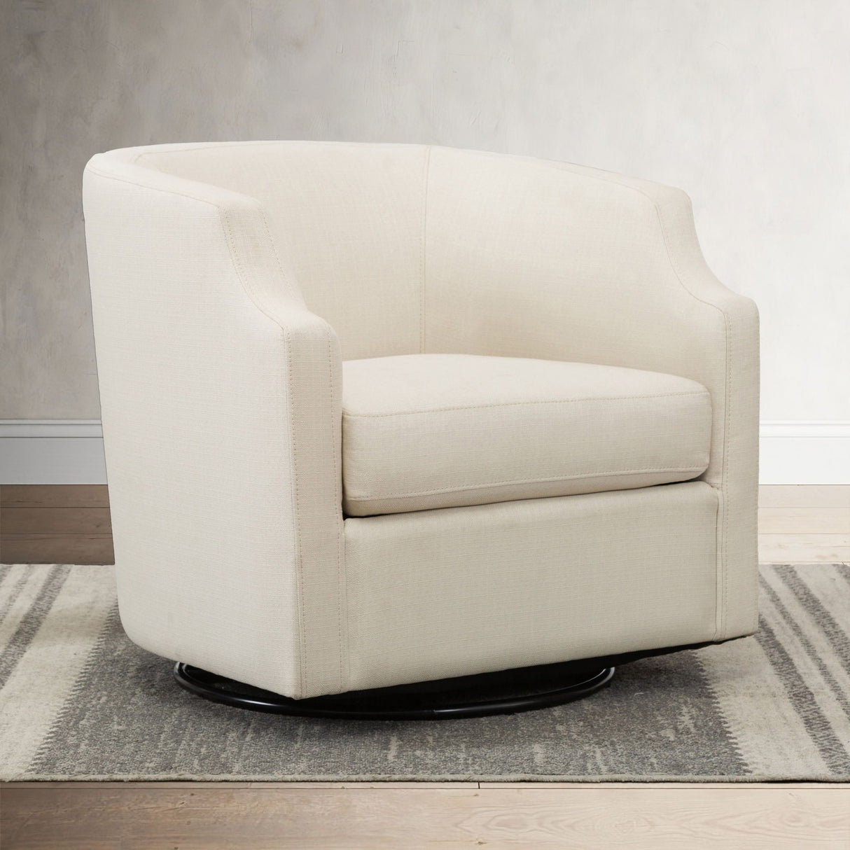 Isabelle - Swivel Glider Barrel Chair