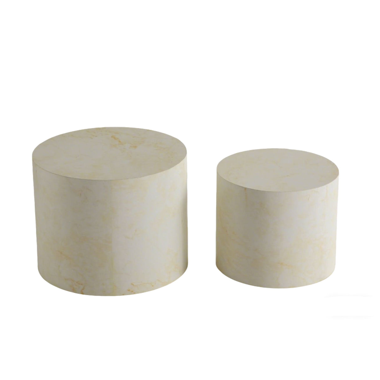 Modern Round Nesting Coffee Table (Set of 2)