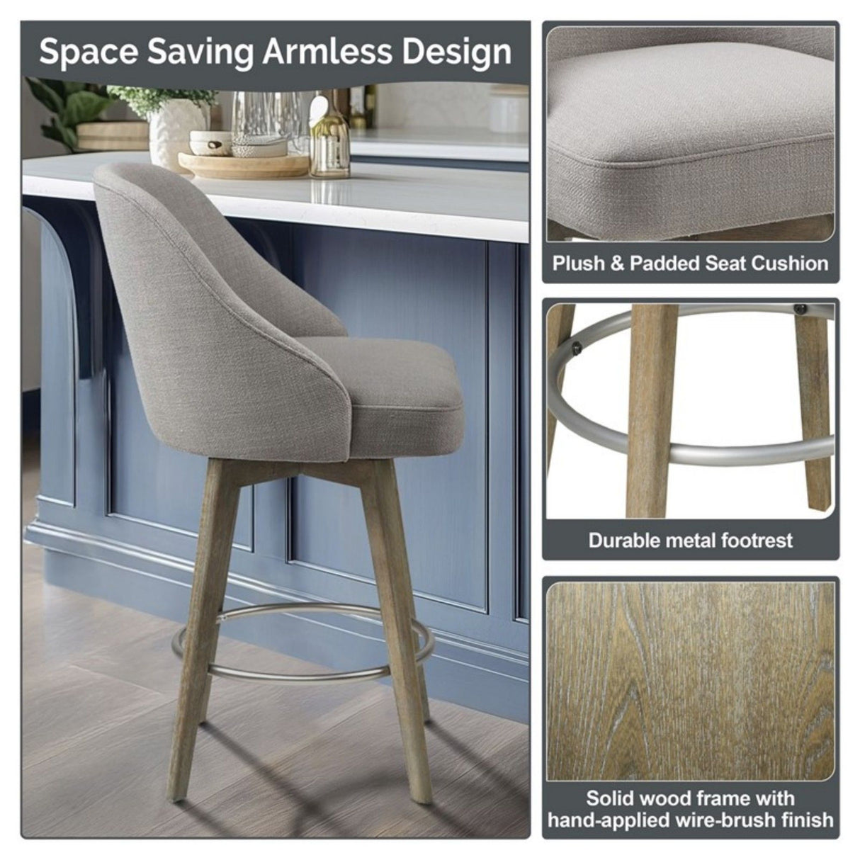 Counter Stool With Swivel Seat