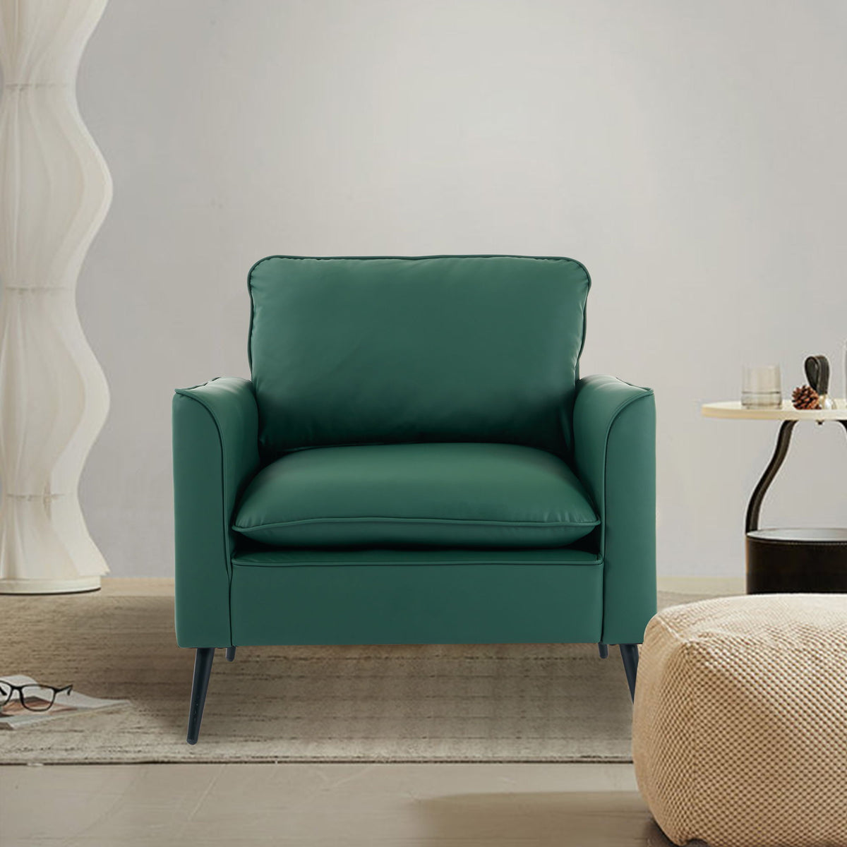 Nordic Retro Light Luxury Upholstered Sofa Chair