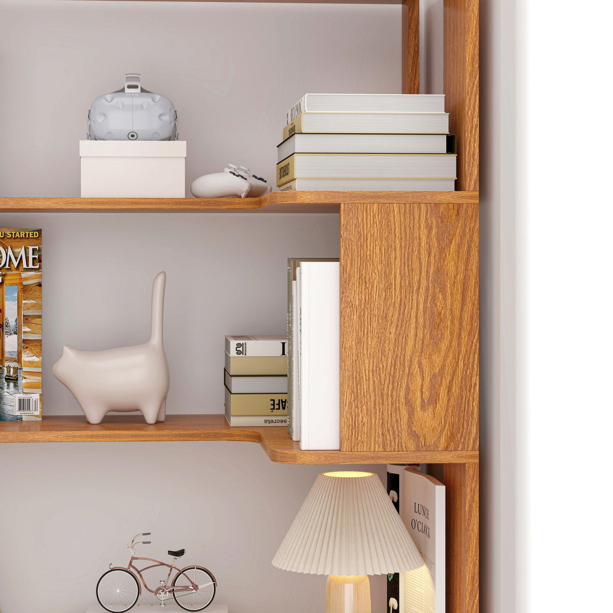 L-Shaped Design Corner Bookshelf