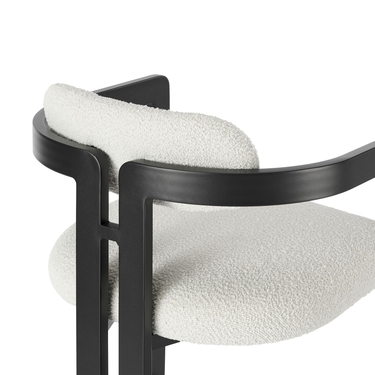 Jazmin - 3-Piece Outdoor Counter Height Bistro Dining Set - White / Black
