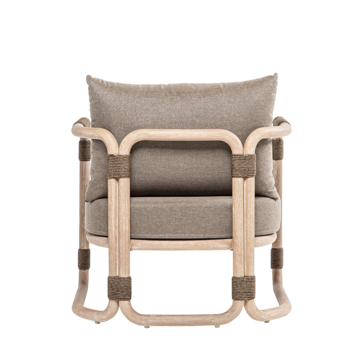 Baja - 4-Piece Outdoor Conversation Set With Cushions - Brown Eucalyptus