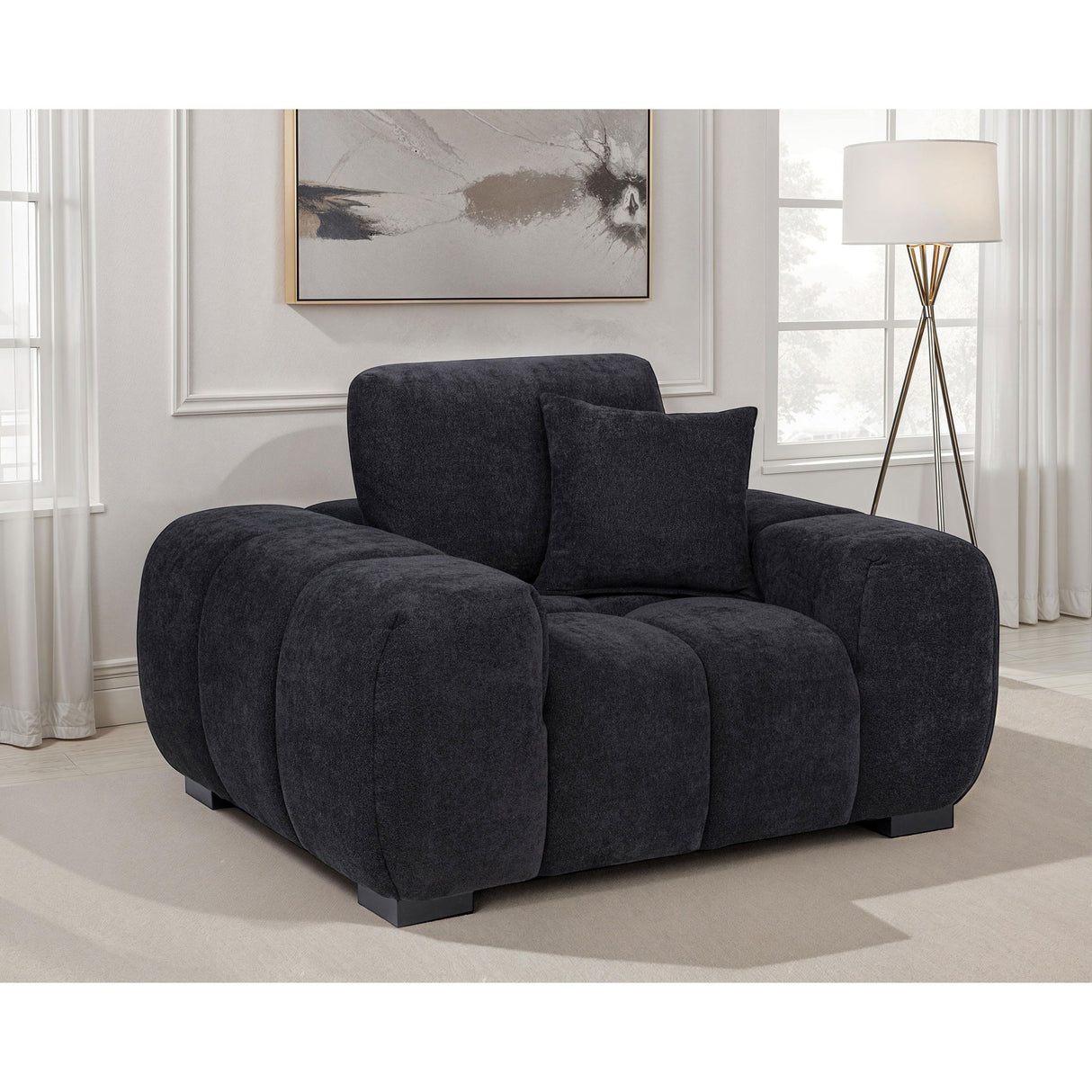 Plather - Track Arm Accent Chair