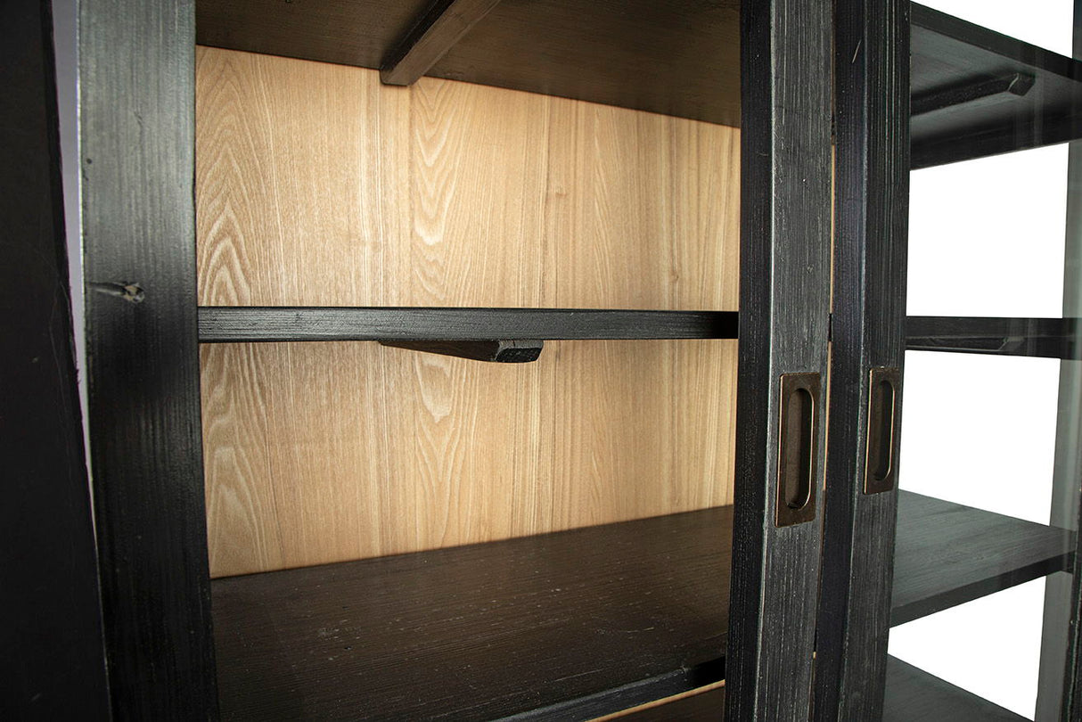 Balmoral - Single Display Cabinet - Black