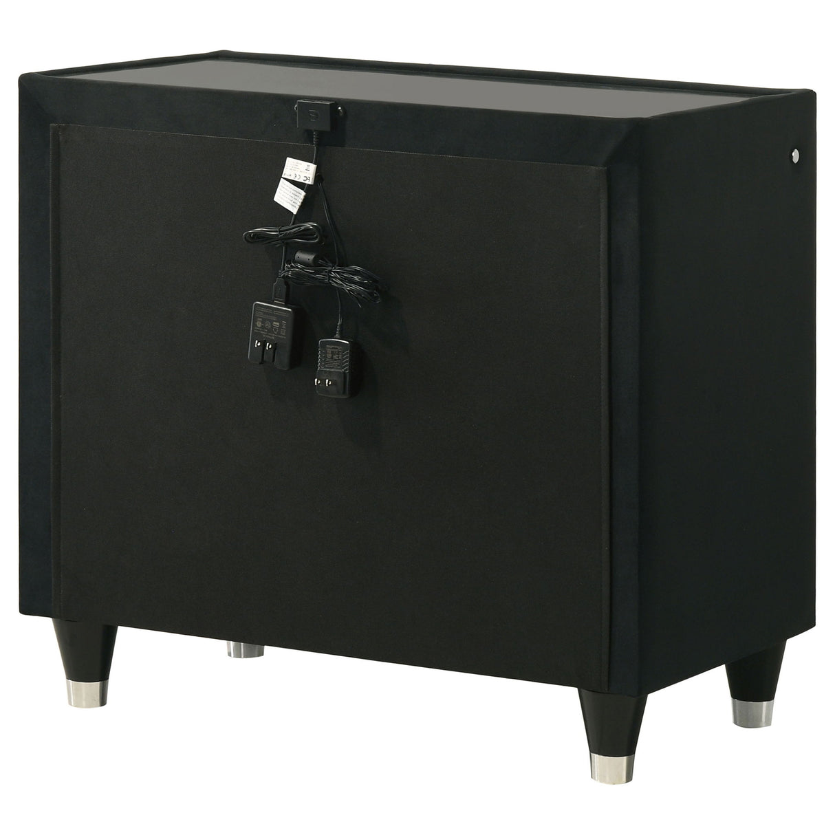 Mika - 2 Drawer LED Nightstand With USB