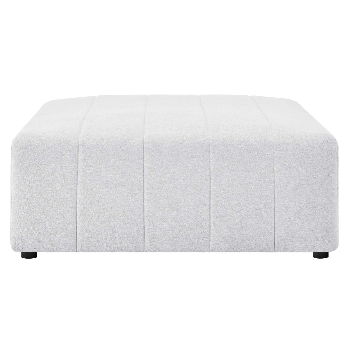 Channel Tufted Fabric Ottoman – Upholstered Modular 43 Inch - Ottomans available at Alpine Outlets in Denver