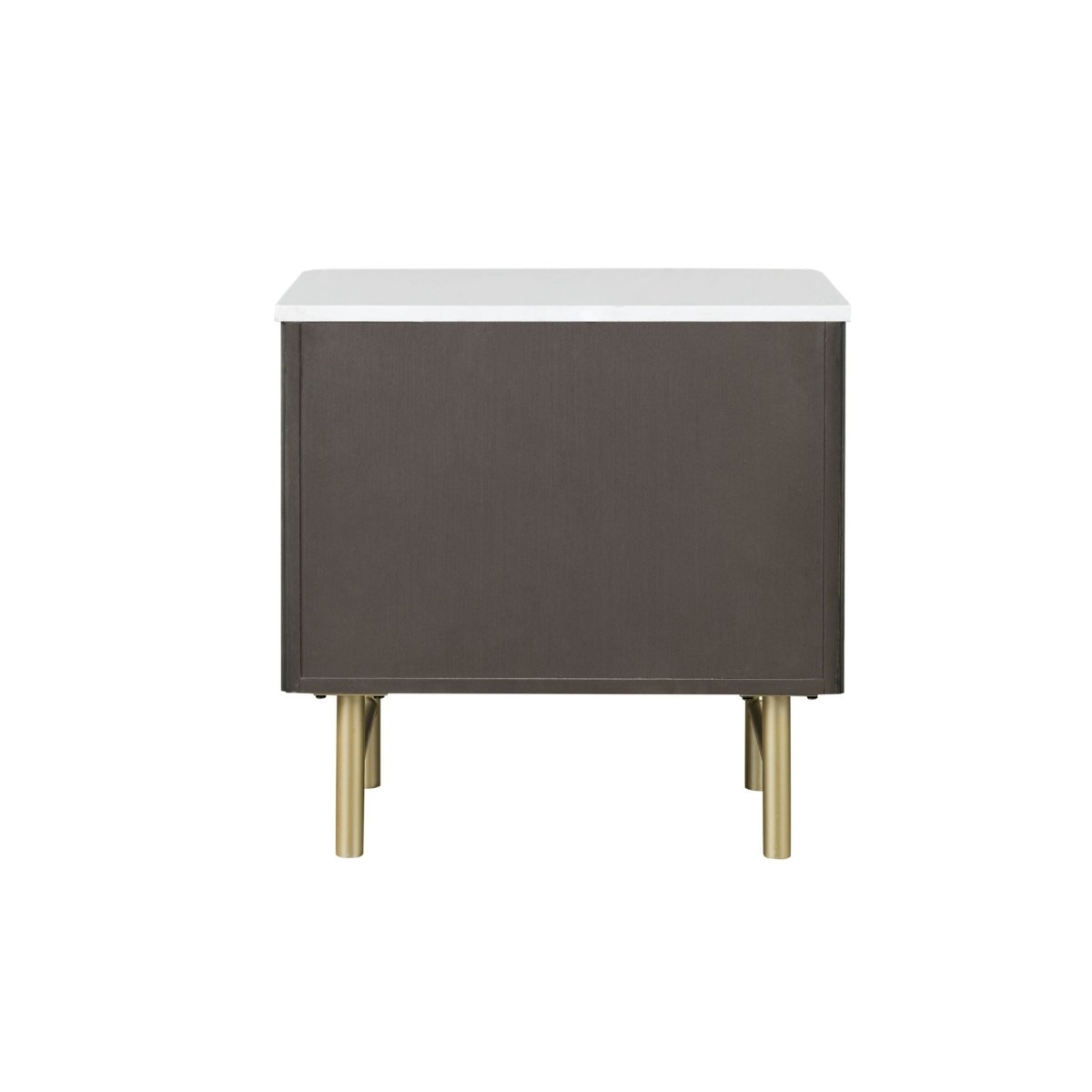 Clayten - Nightstand - Espresso / White Marble - Accent Nightstands available at Alpine Outlets in Denver