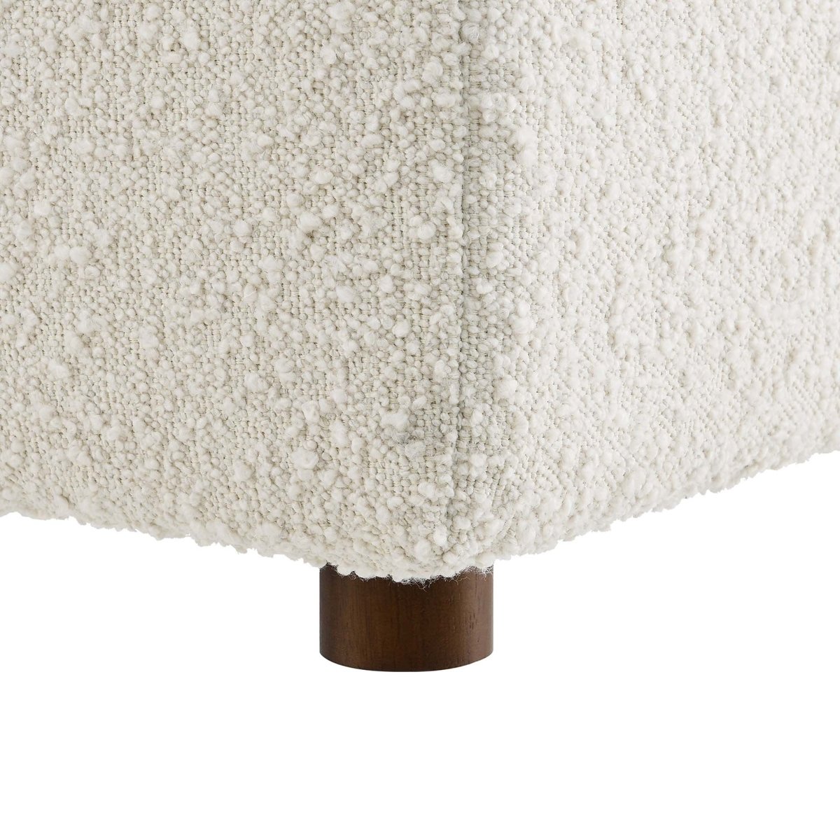Contemporary Overstuffed Boucle Upholstered Ottoman β 40 Inch - Ottomans available at Alpine Outlets in Denver