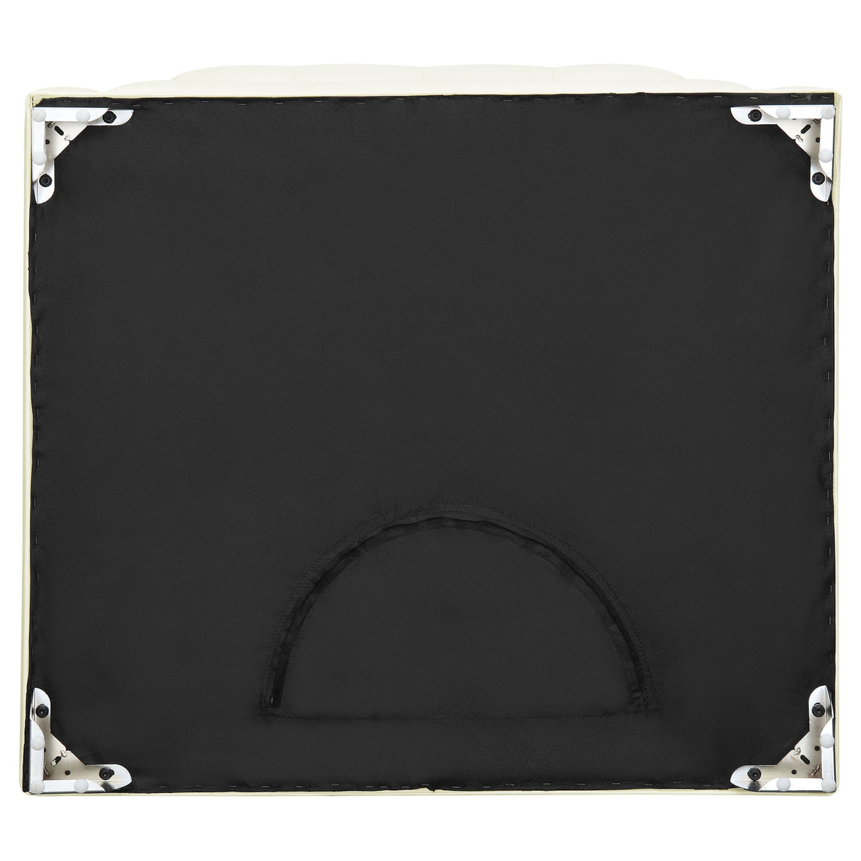 Cordelia - Square Ottoman - White